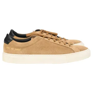 Common Projects Achilles Retro Sneakers in Brown Suede