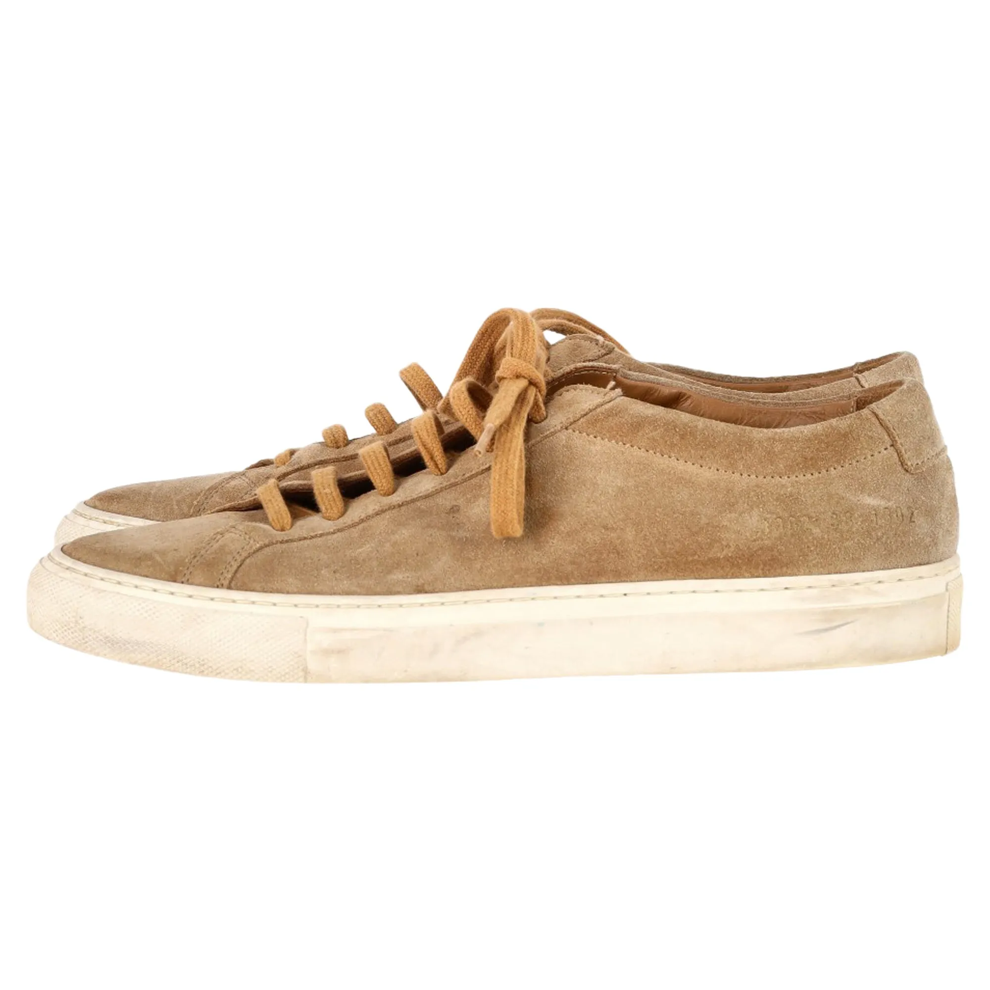 Common Projects Original Achilles Sneakers in Beige Suede
