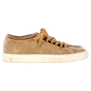 Common Projects Original Achilles Sneakers in Beige Suede