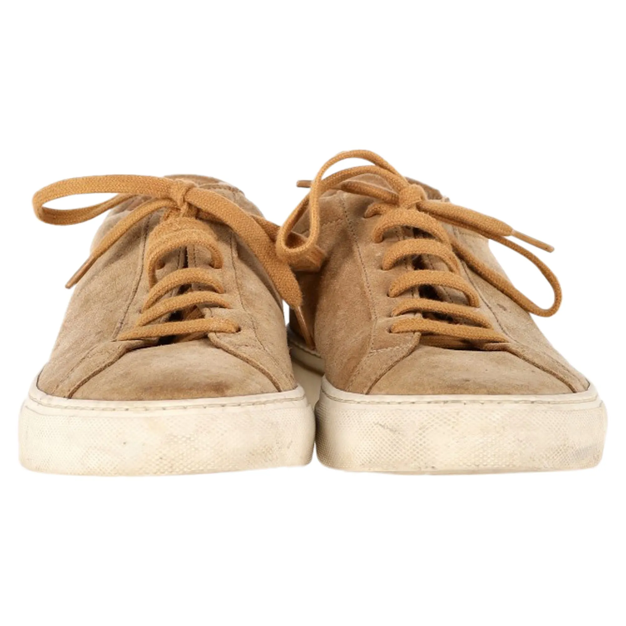Common Projects Original Achilles Sneakers in Beige Suede