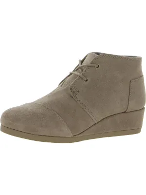 DESERT WEDGE Girls Suede Wedge Boots