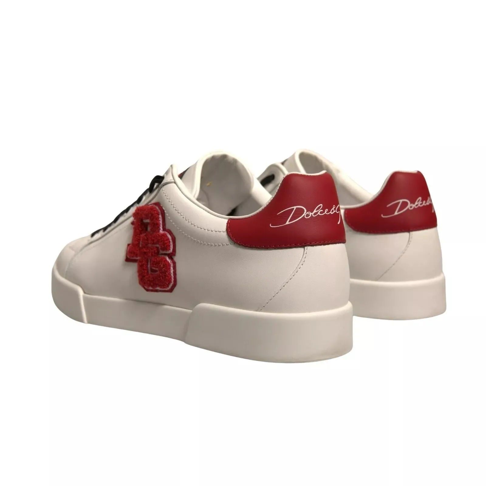 Dolce & Gabbana Leather DG Logo Low Top Sneaker Men's Shoes (Pre-Owned)