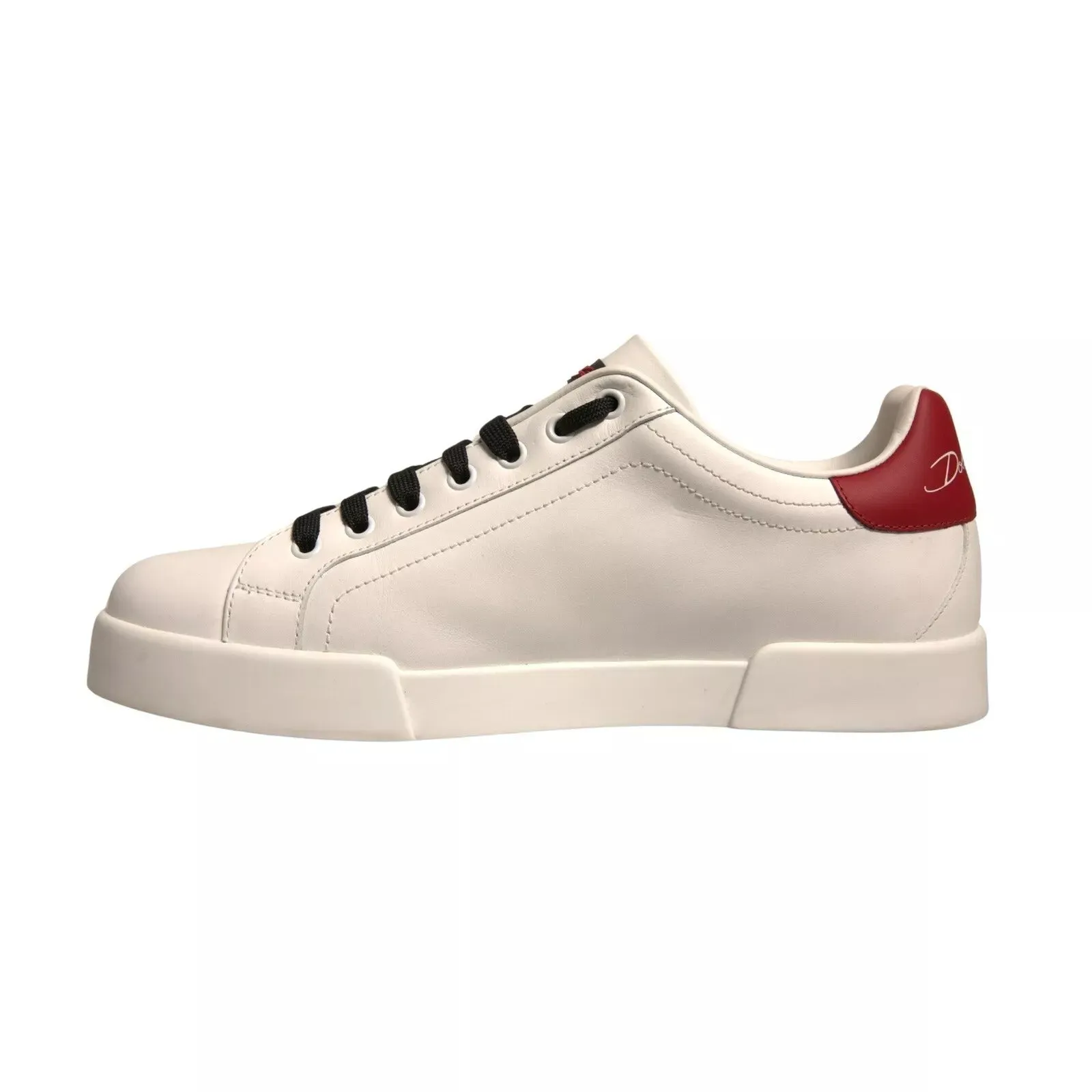 Dolce & Gabbana Leather DG Logo Low Top Sneaker Men's Shoes (Pre-Owned)