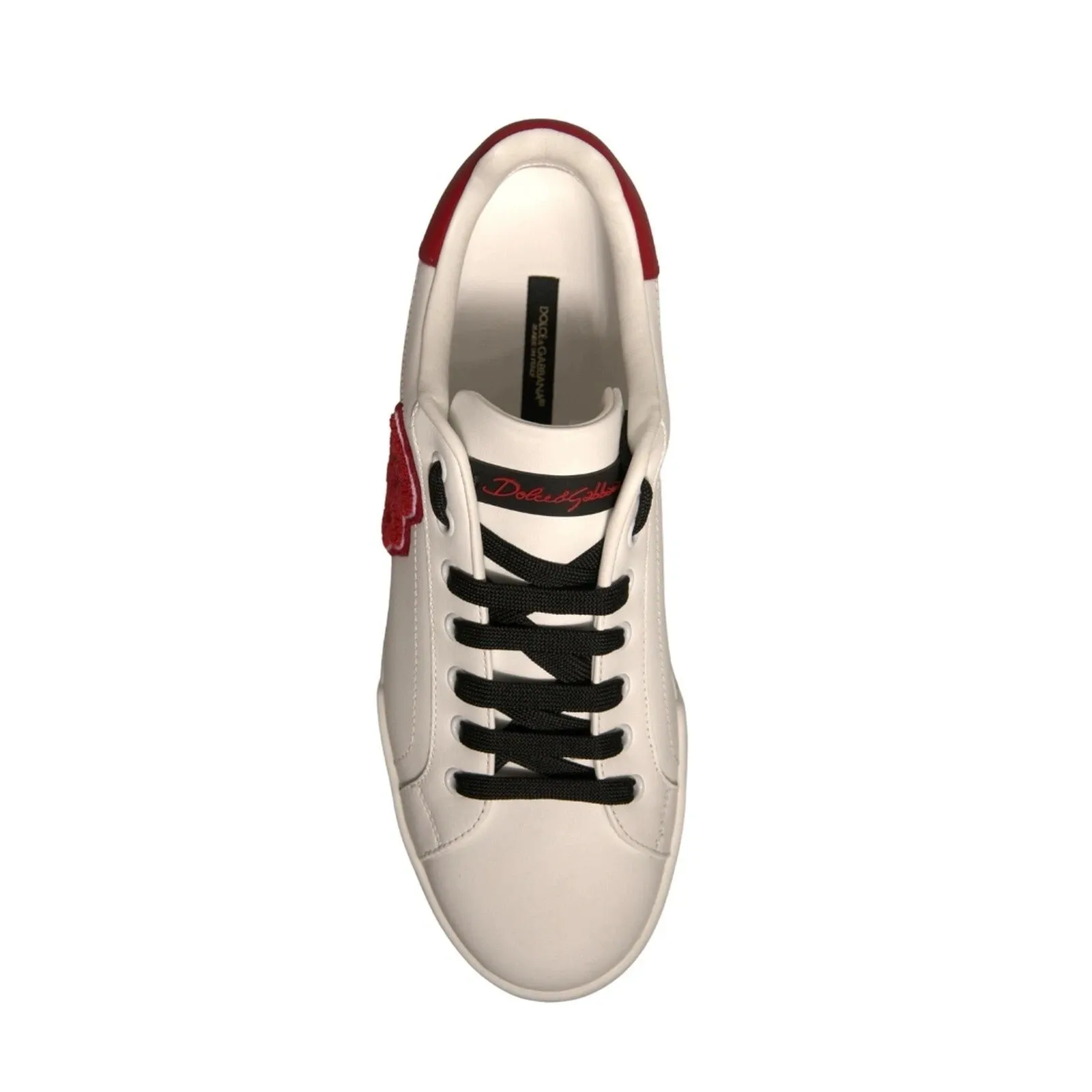 Dolce & Gabbana Leather DG Logo Low Top Sneaker Men's Shoes (Pre-Owned)
