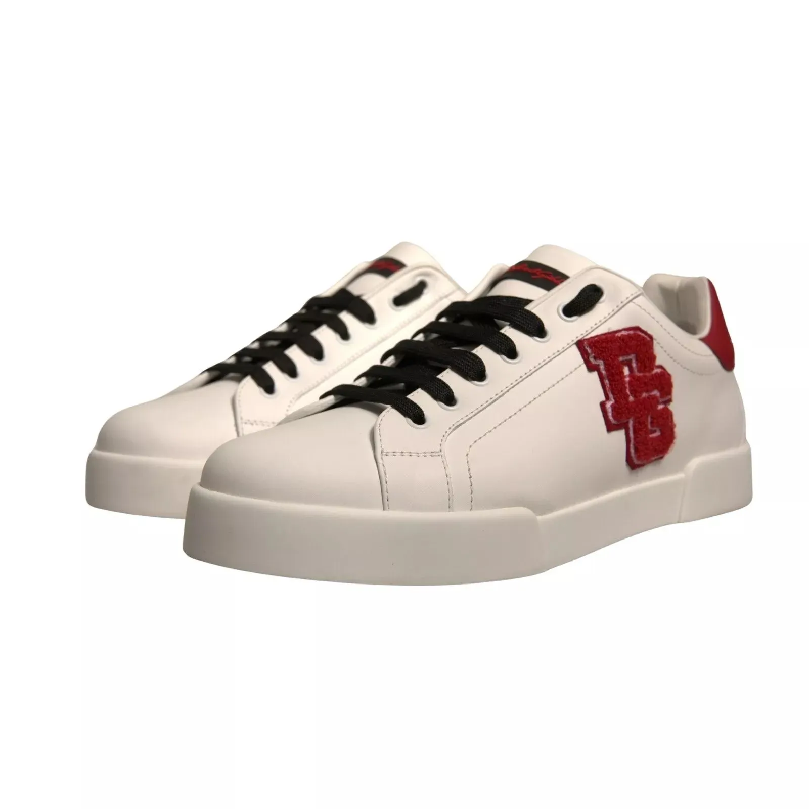 Dolce & Gabbana Leather DG Logo Low Top Sneaker Men's Shoes (Pre-Owned)