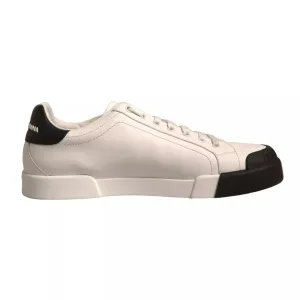 Dolce & Gabbana Leather Logo Portofino Sneakers Men's Shoes (Pre-Owned)