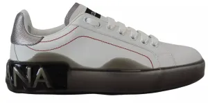 Dolce & Gabbana Leather Portofino Sneakers Women's Shoes (Pre-Owned)