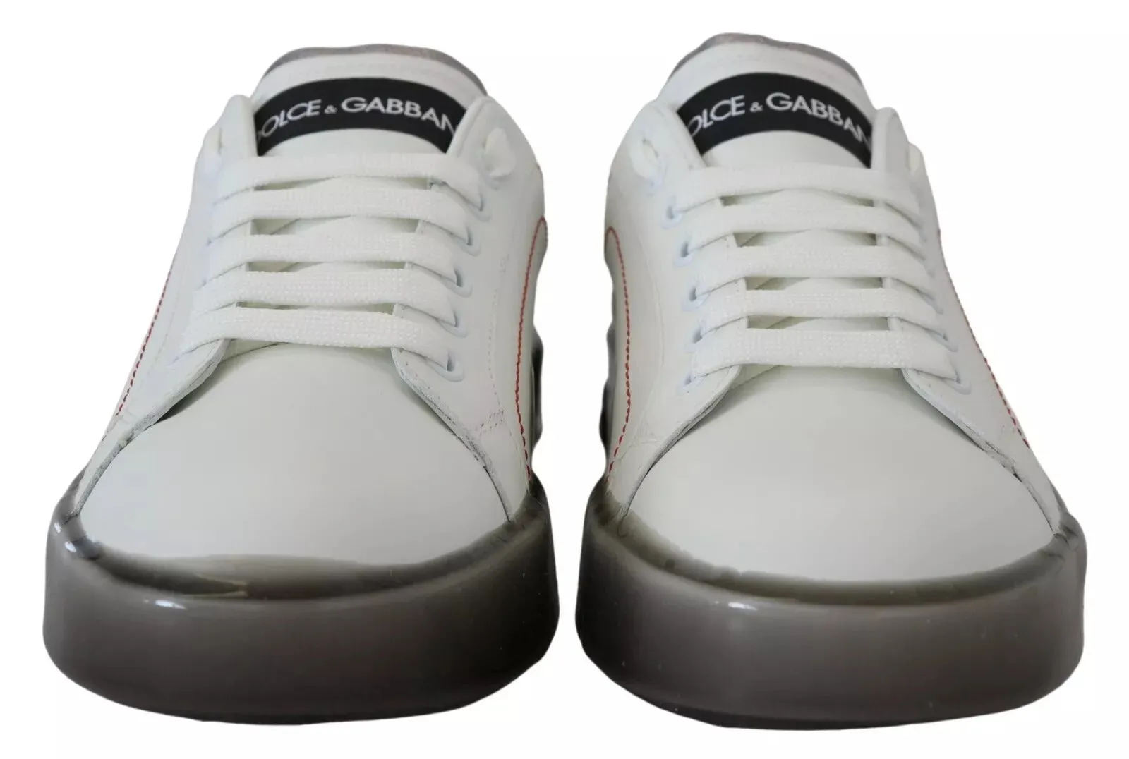 Dolce & Gabbana Leather Portofino Sneakers Women's Shoes (Pre-Owned)