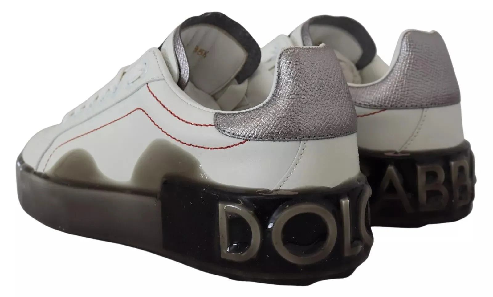 Dolce & Gabbana Leather Portofino Sneakers Women's Shoes (Pre-Owned)