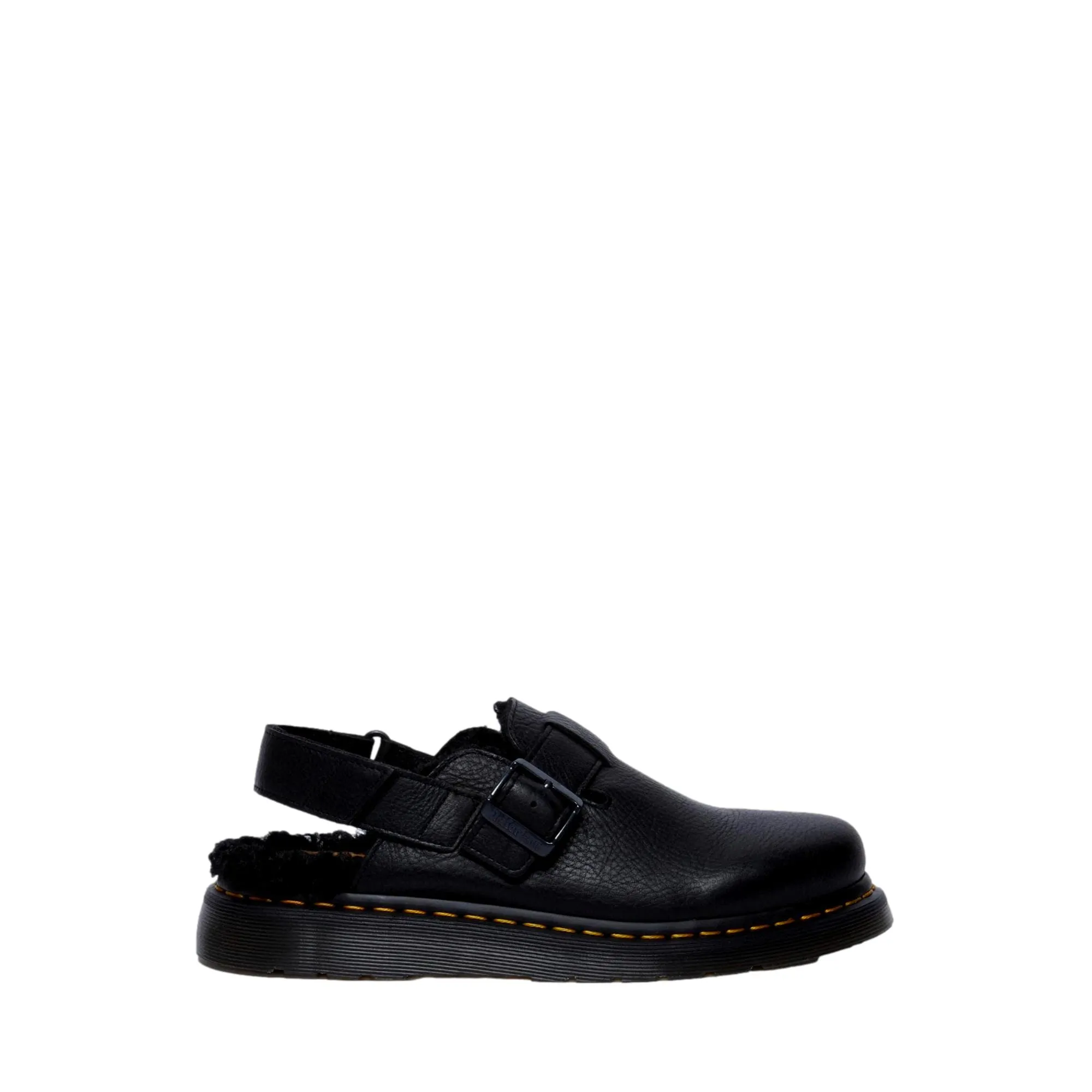 Dr. Martens Jorge II Faux Fur Lined Leather Slingback Mules Black  31885001 Men's
