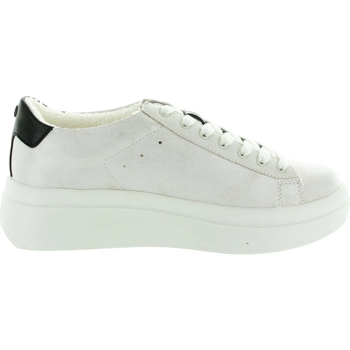 Elonna Womens Lace-Up Faux Leather Casual And Fashion Sneakers