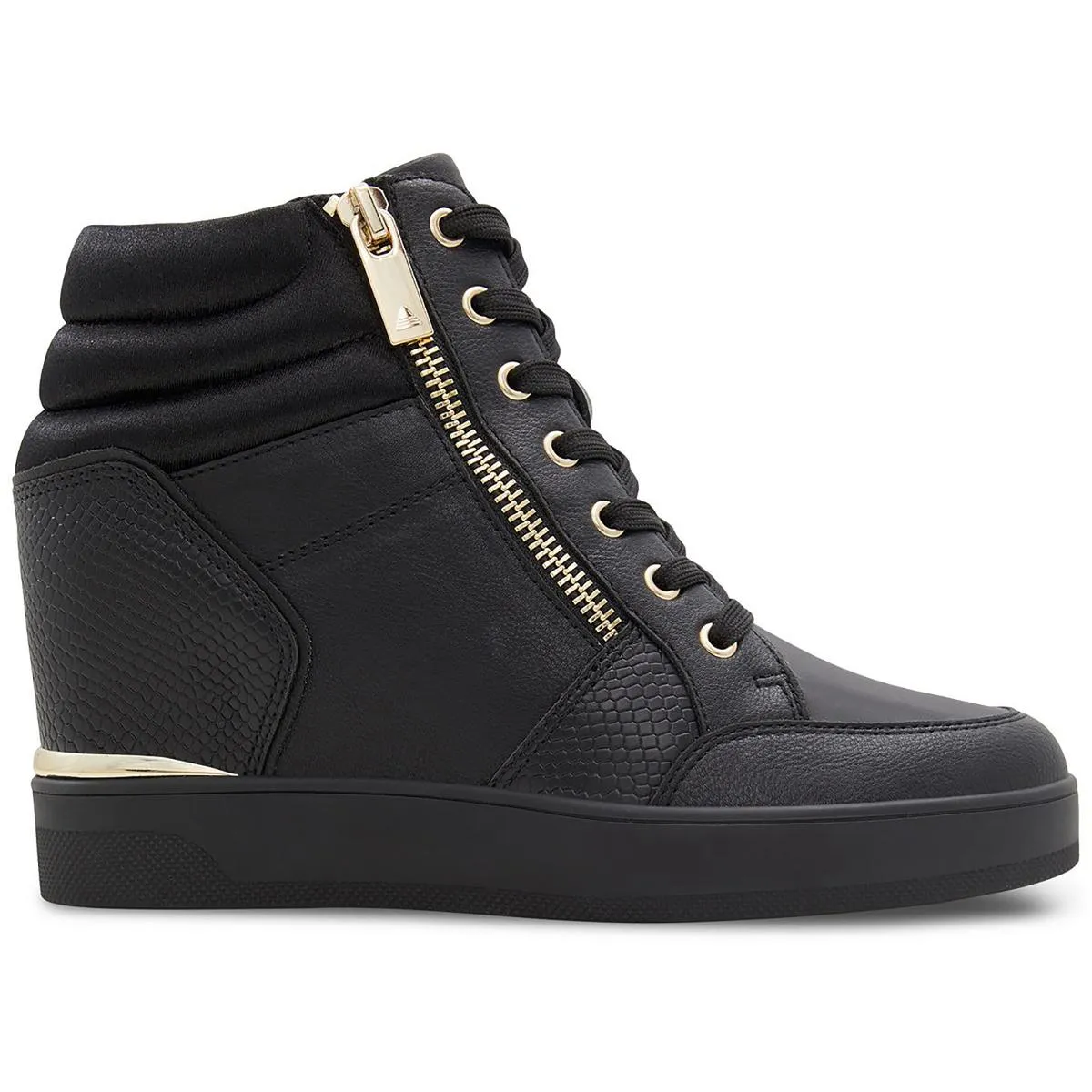 ERELICLYA Hight Top Wedge Sneaker Womens Lace-Up Man Made Casual And Fashion Sneakers