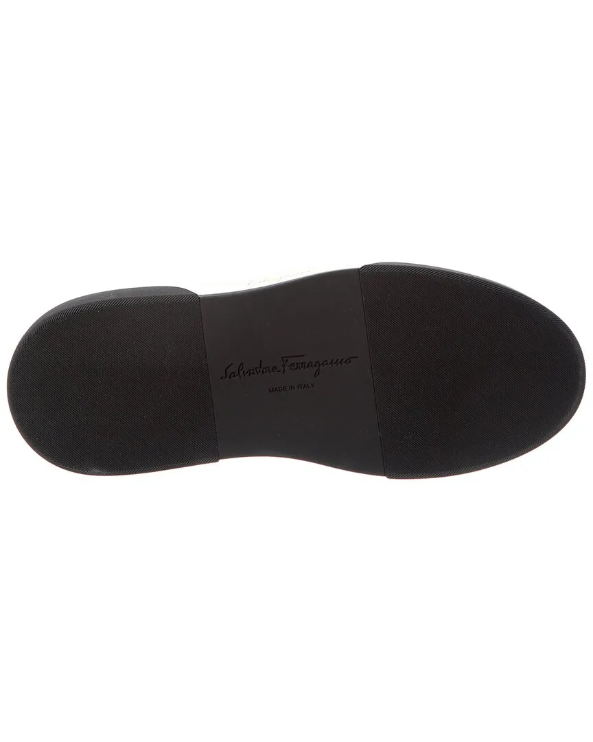 Ferragamo Leather Slip-On Sneaker