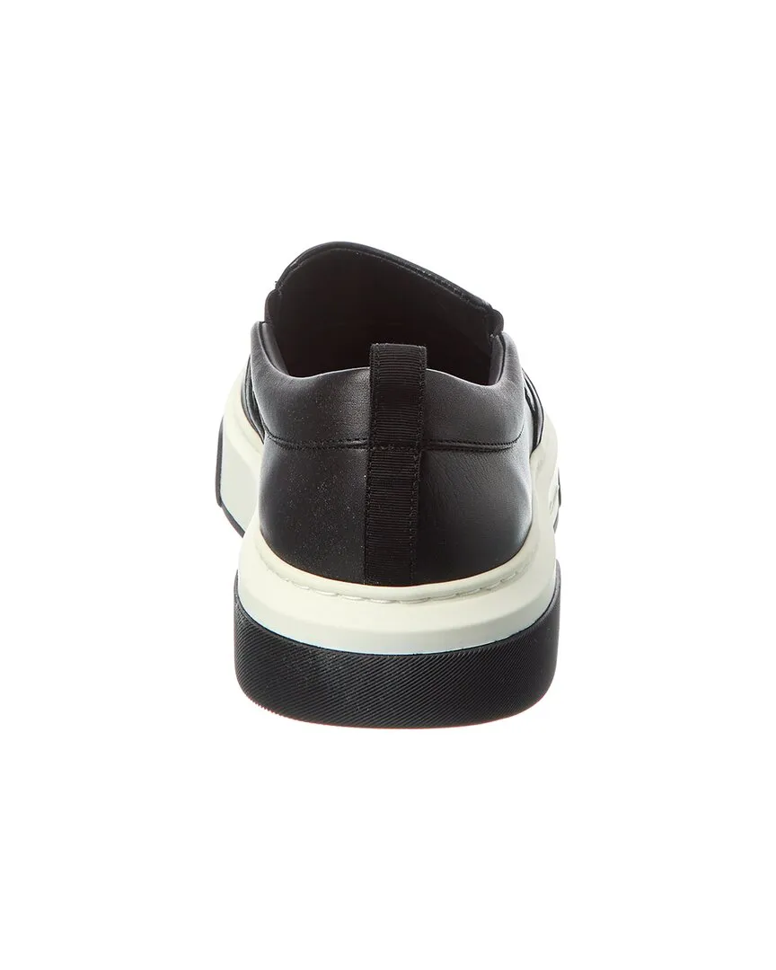 Ferragamo Leather Slip-On Sneaker