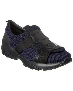 Ferragamo Leather-Trim Sneaker