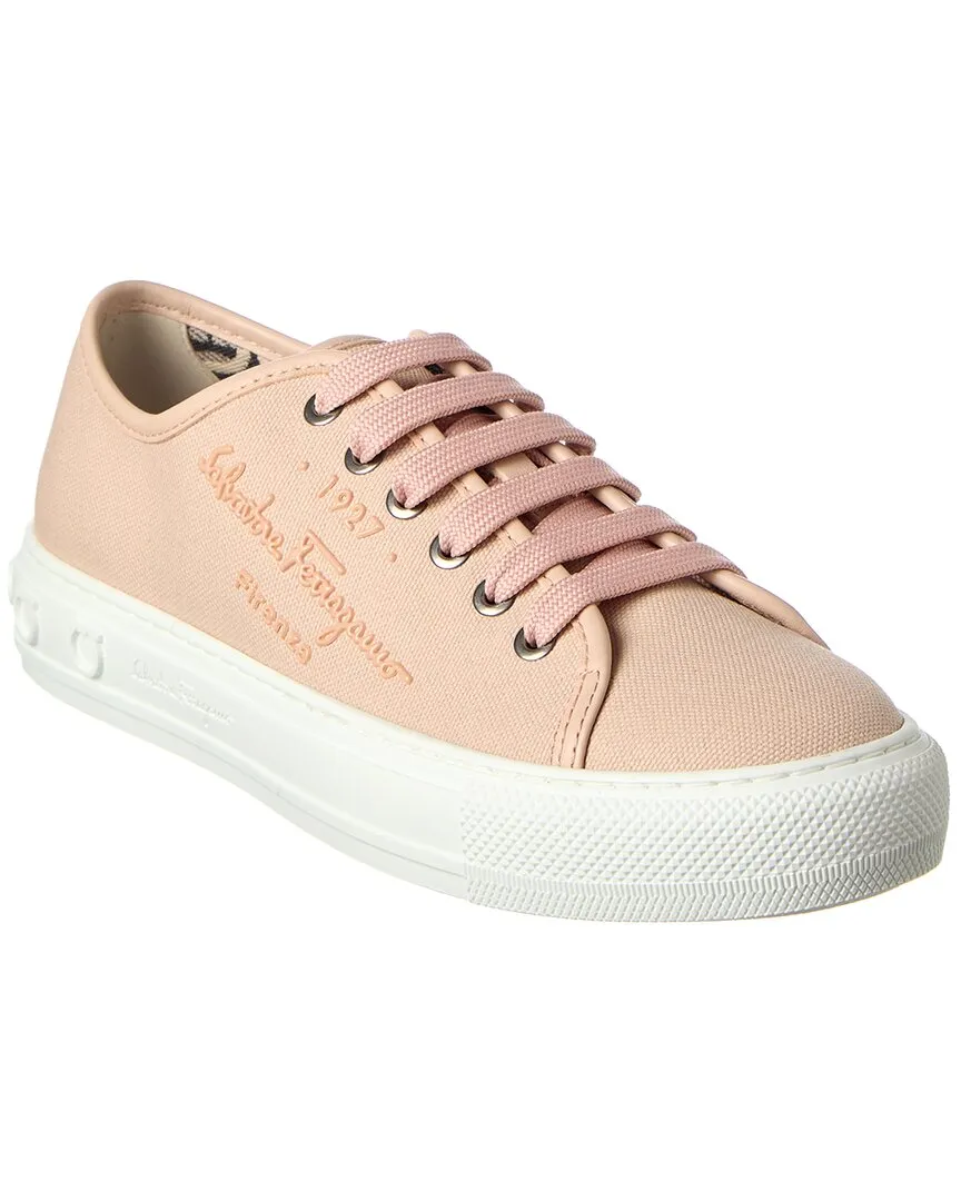 Ferragamo Mediterr Eco Canvas Sneaker