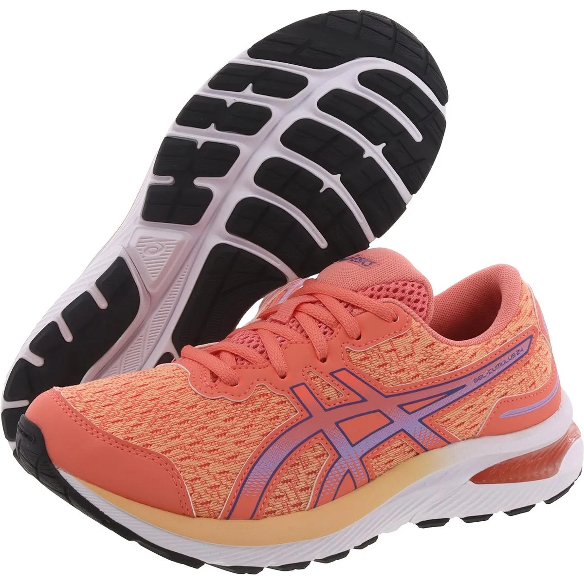 GEL-Cumulus 24 GS Girls Lace-Up Padded Insole Running Shoes