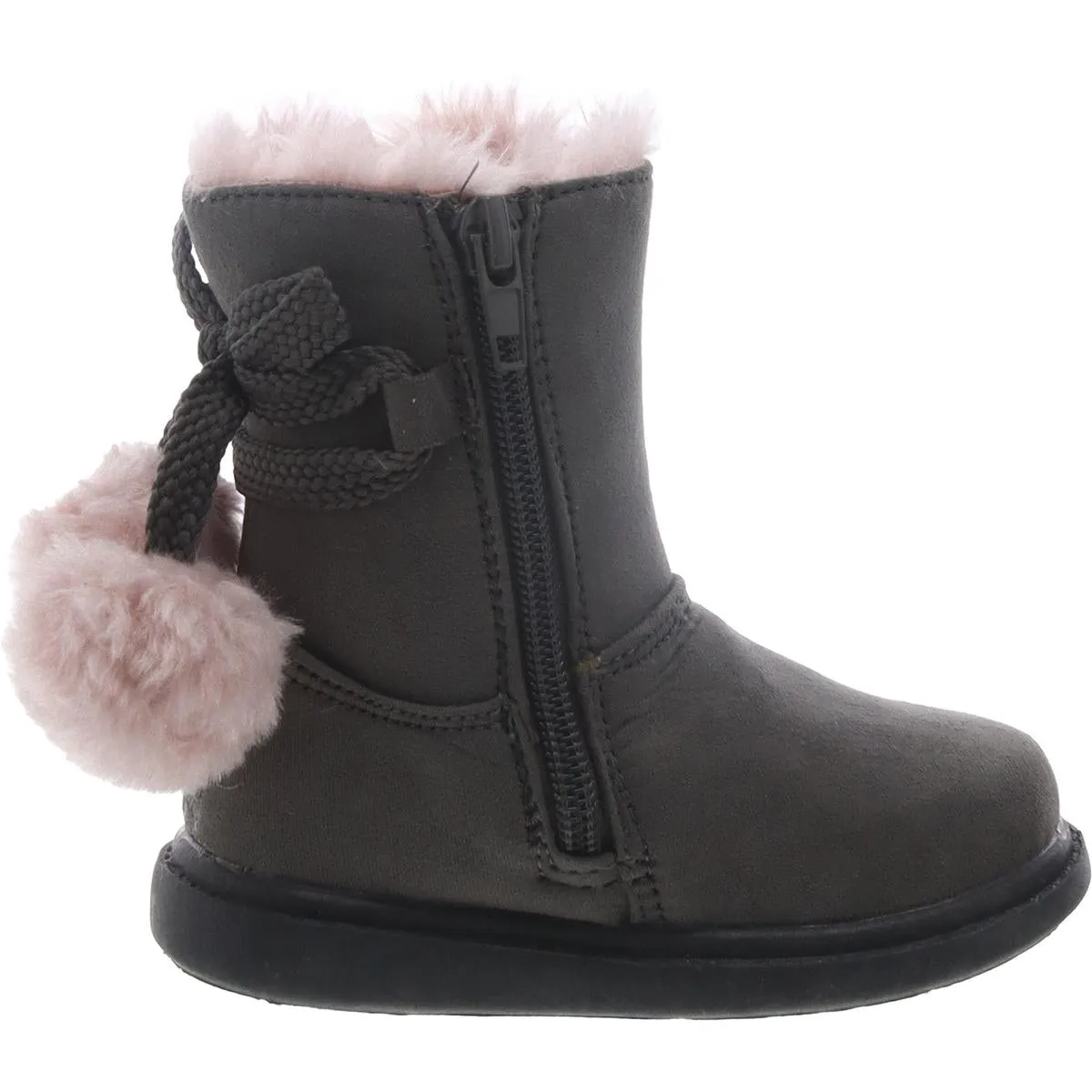 Gigi Girls Faux Leather Toddler Winter & Snow Boots