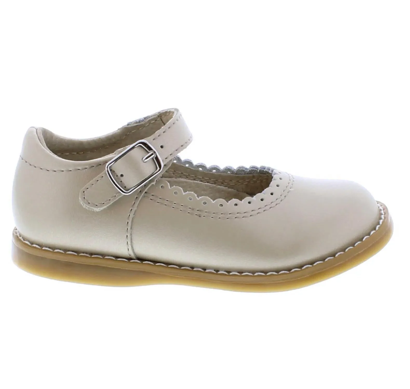 Girl's Allie Mary Jane Shoe In Soft Gold