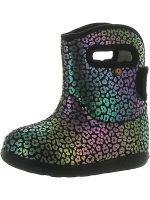 Girls Animal Print Toddler Winter & Snow Boots
