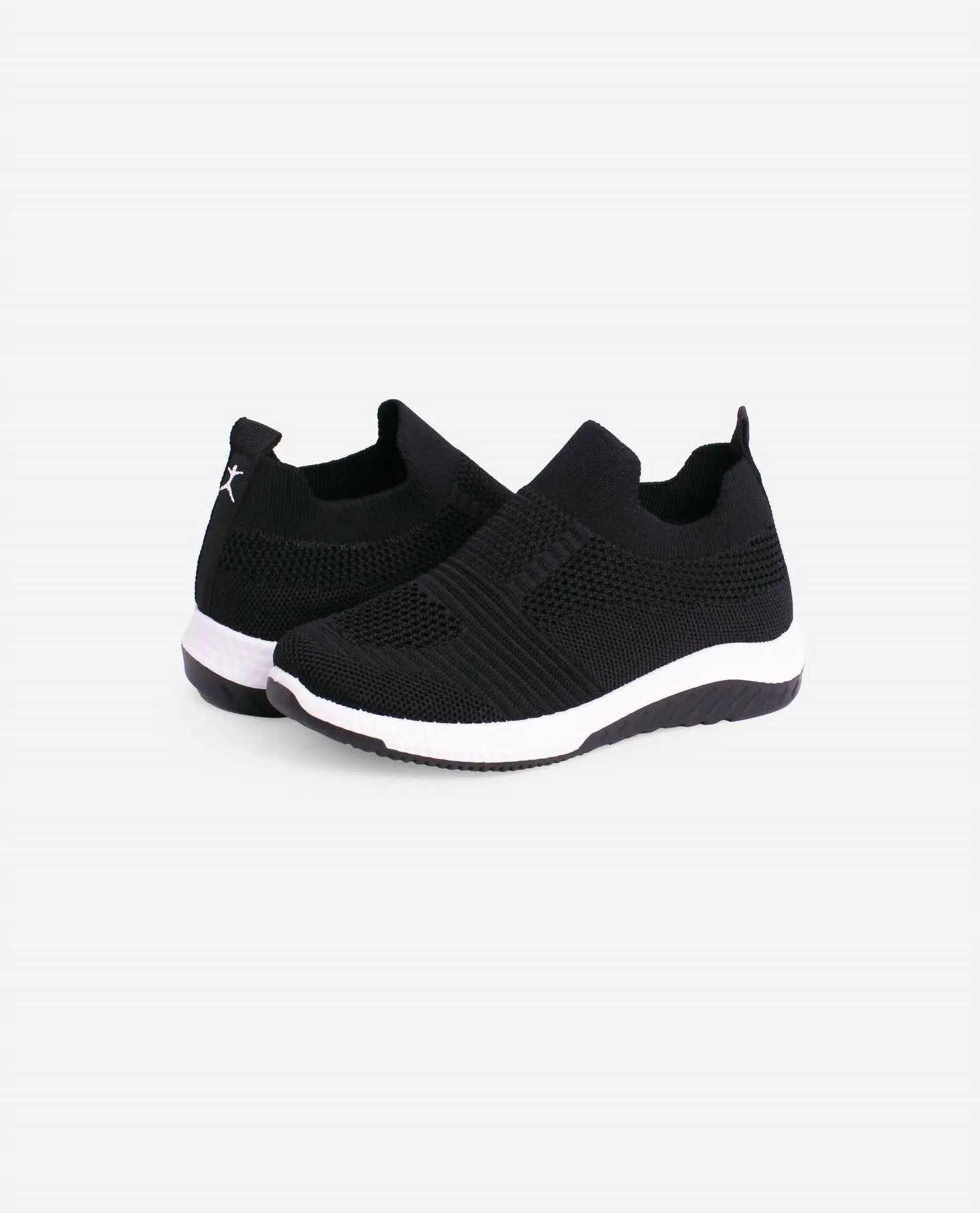 Girls Cheerful Slip On Sneaker In Black