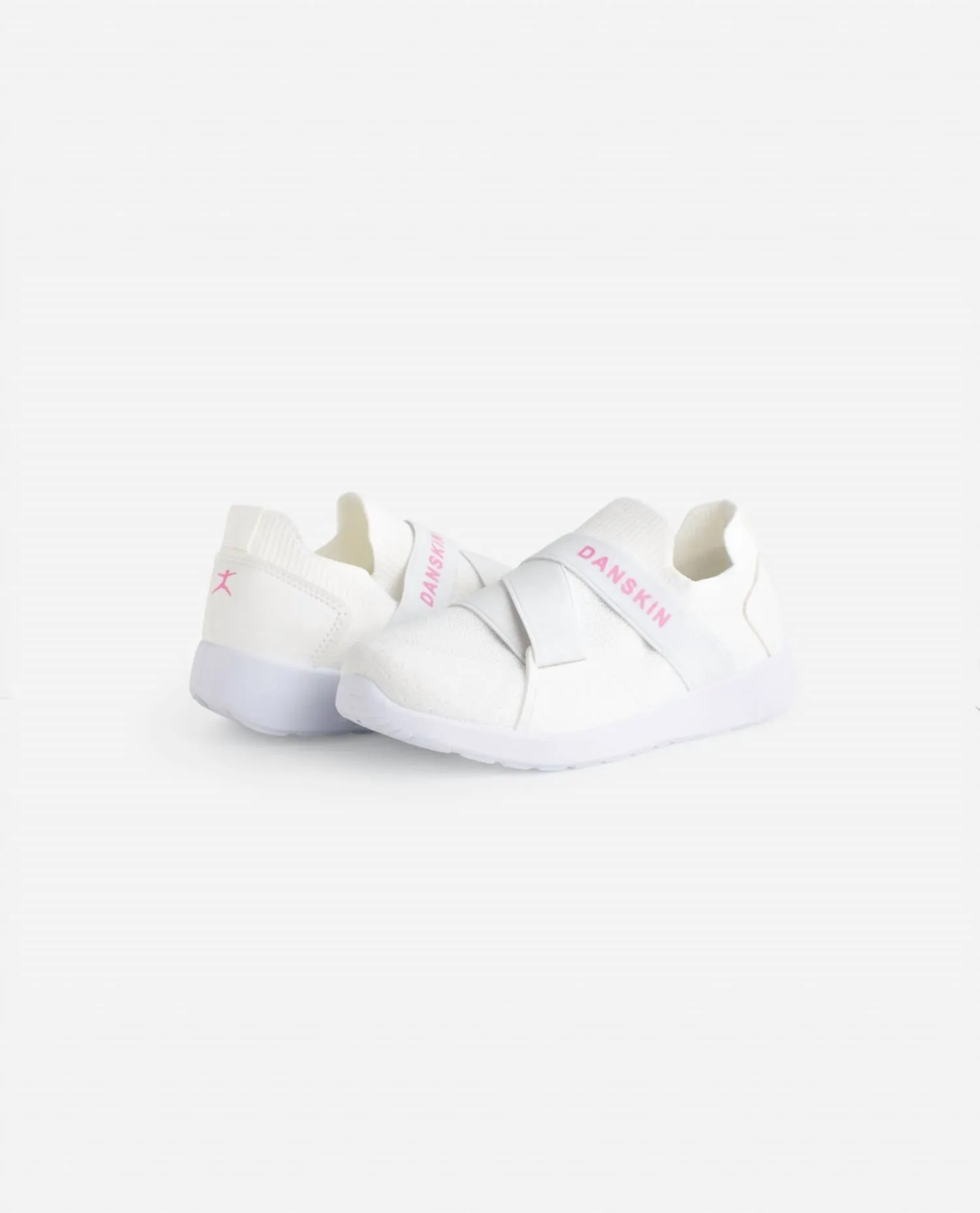 Girls Elite Slip On Sneaker In White/hot Pink