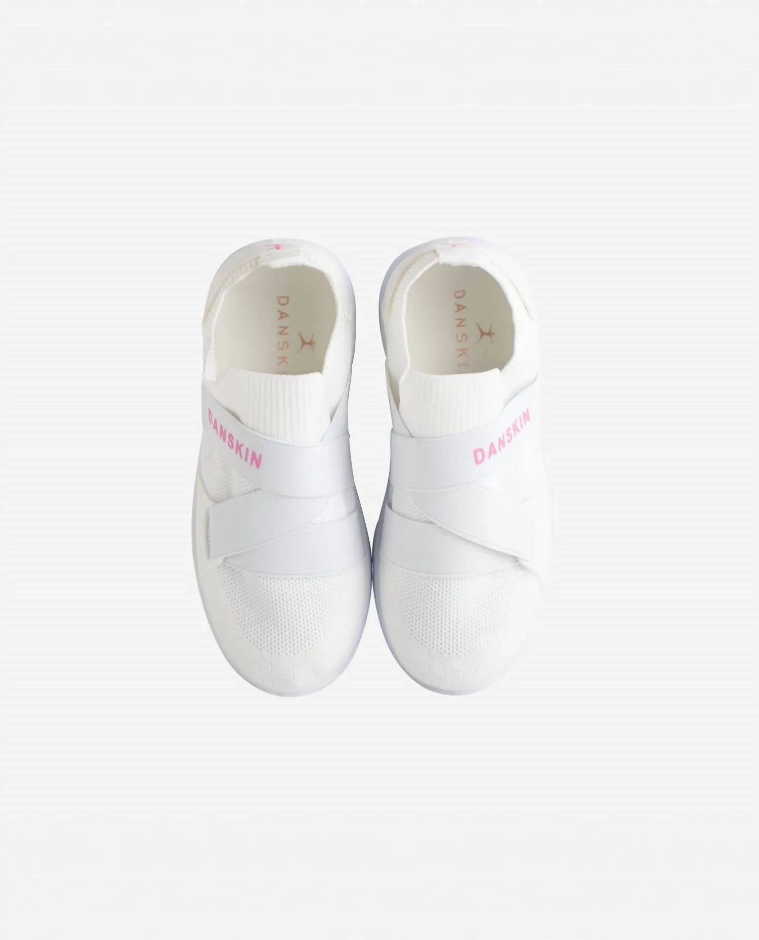 Girls Elite Slip On Sneaker In White/hot Pink