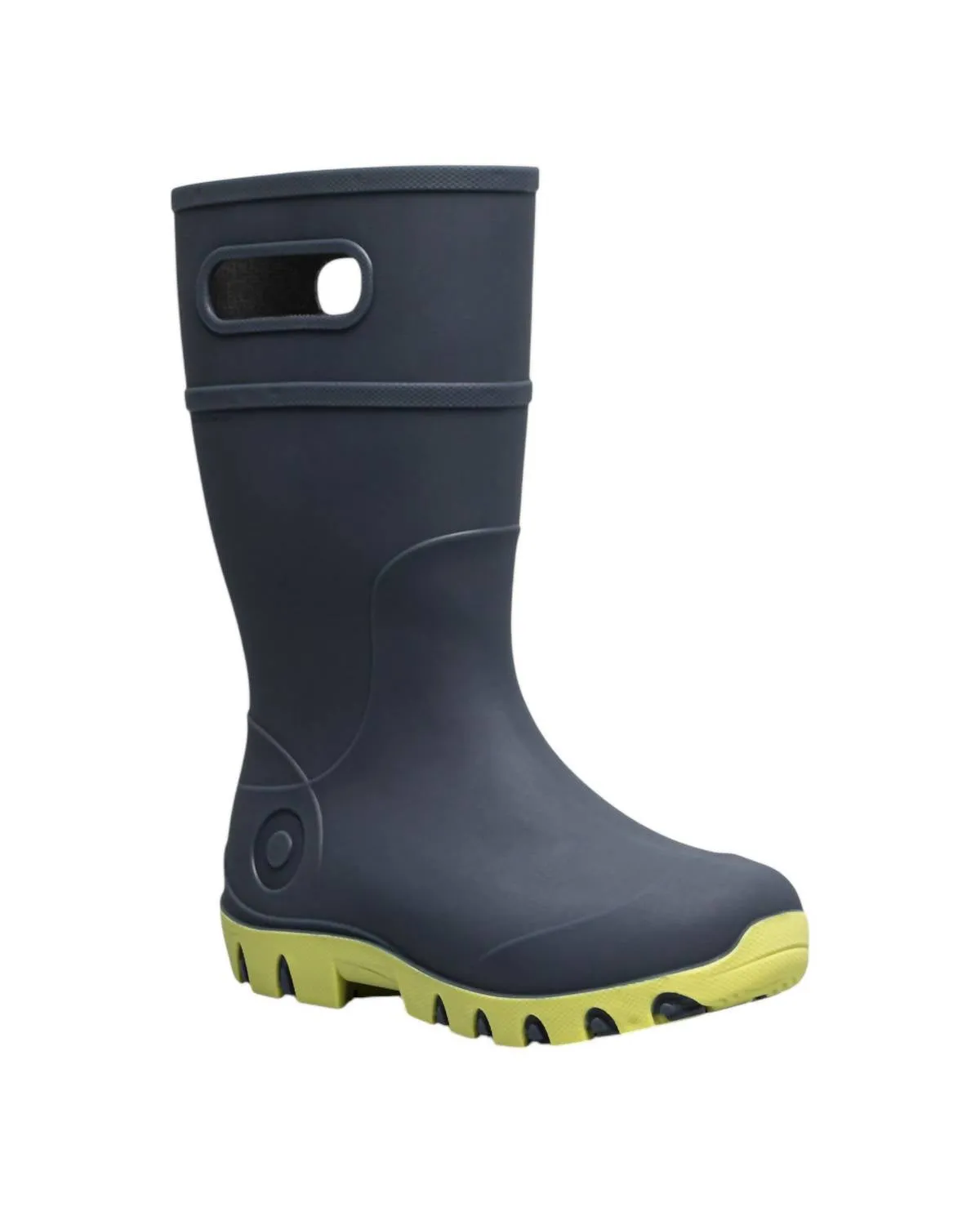 Girl's Essential Tall Rain Boots In Navy/yellow