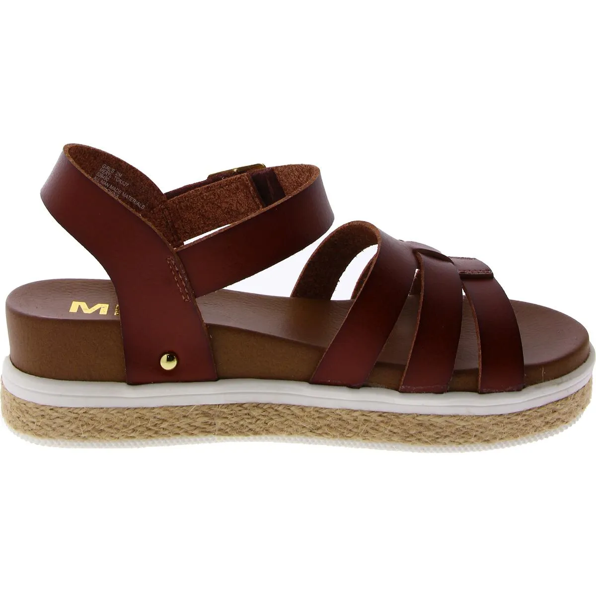 Girls Faux Leather Slingback Slingback Sandals