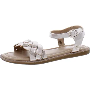 Girls Flats Open Toe Ankle Strap