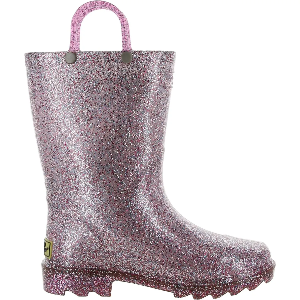 Girls Glitter Pull On Light-Up Shoes