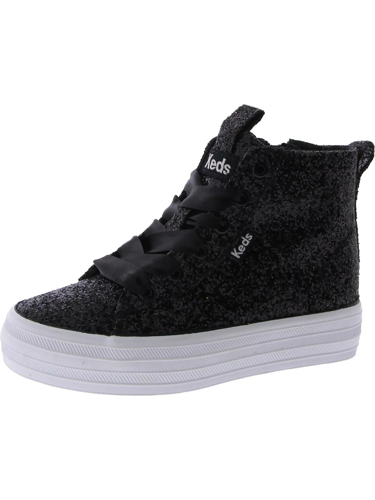 Girls Lace-Up High Top Casual and Fashion Sneakers