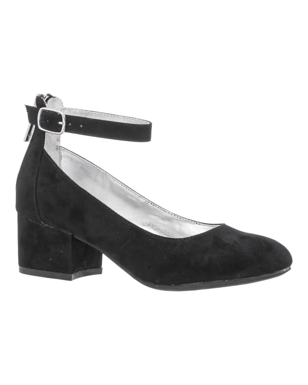 Girl's Lennie Pumps In Black Microsuede