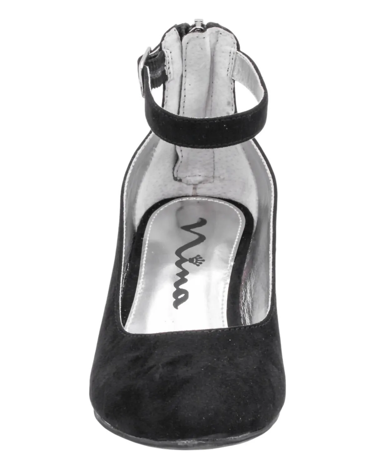 Girl's Lennie Pumps In Black Microsuede