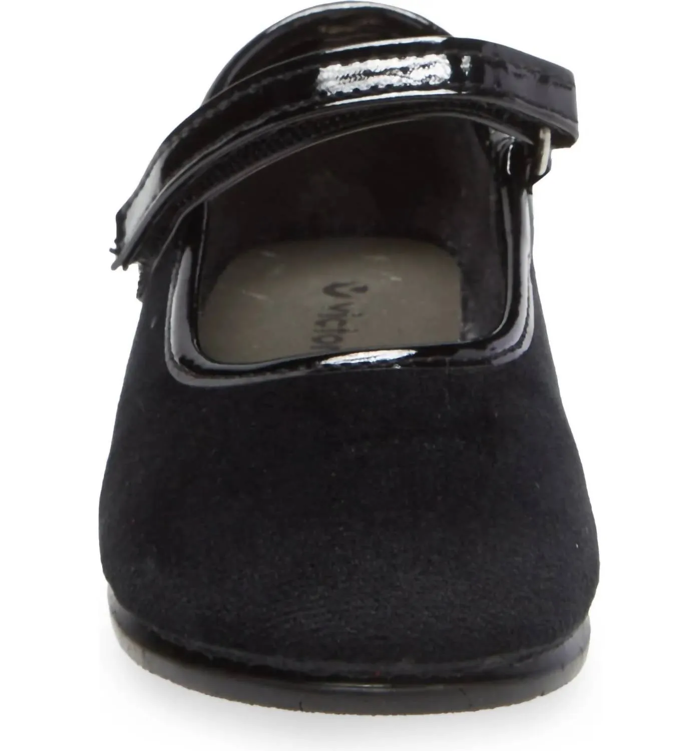 Girls Mary Jane Alba Velvet Shoes In Black