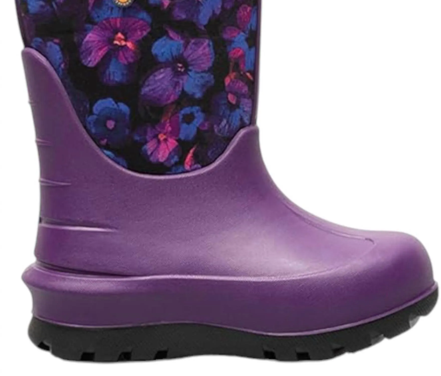 Girl's Neo-Classic Petal Rain Boots In Purple