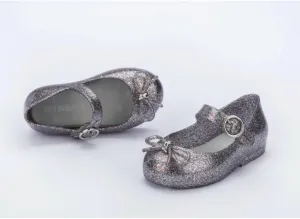 Girls' Sweet Love Ballet Flat In Silver Glitter