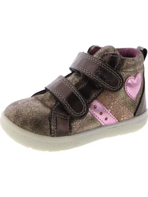 Girls Toddler Leather Casual and Fashion Sneakers