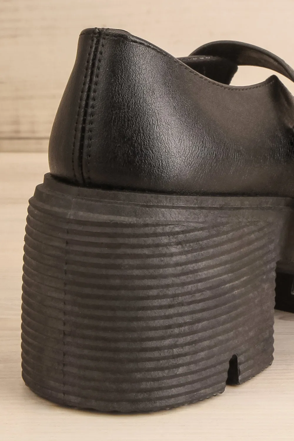 Gloucester | Black Platform Mary-Jane Shoes