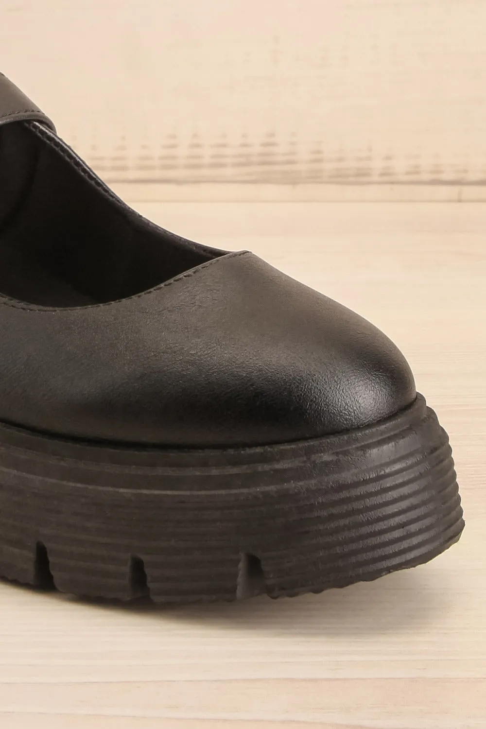 Gloucester | Black Platform Mary-Jane Shoes