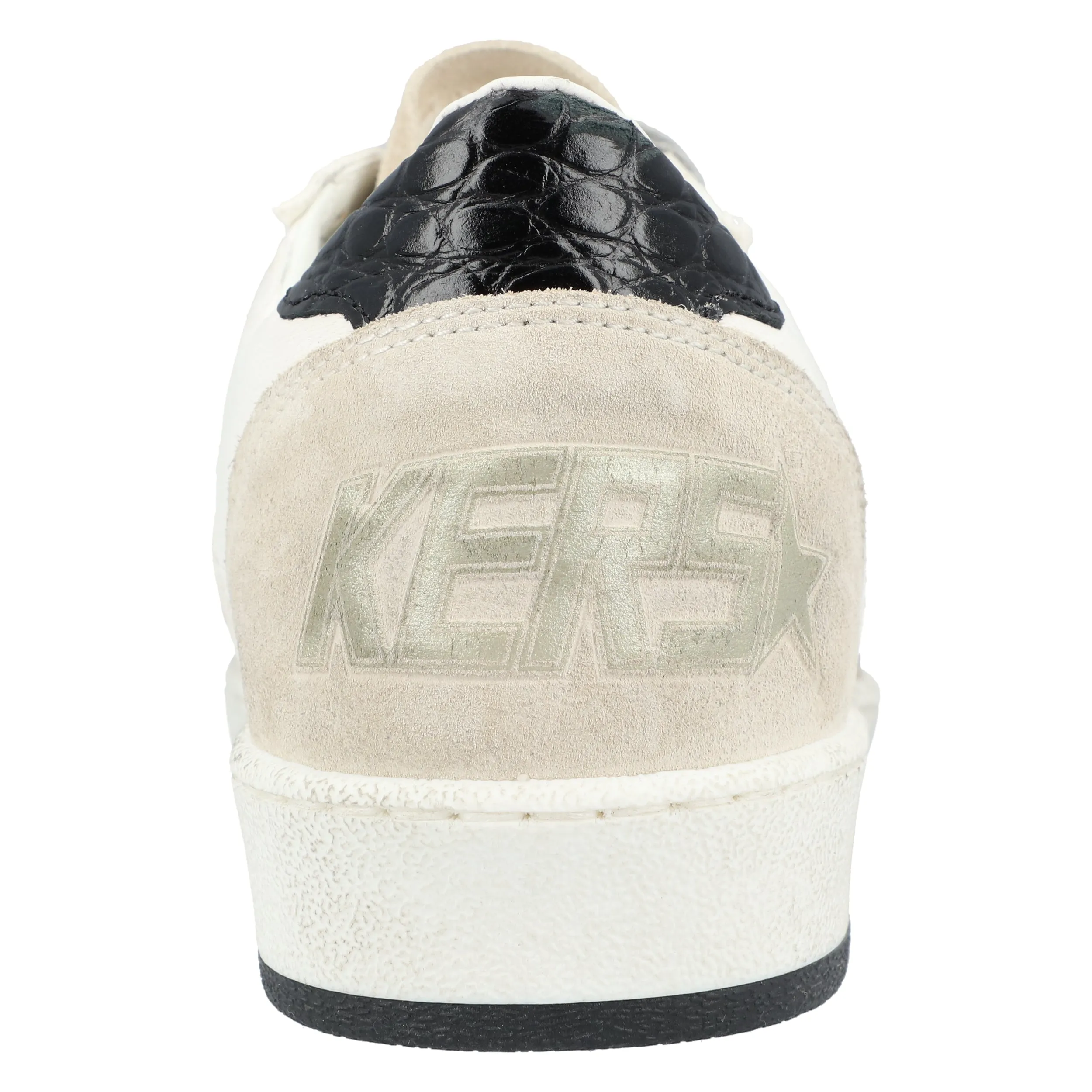 Golden Goose "BALL STAR BEIGE WHITE GLITTER"