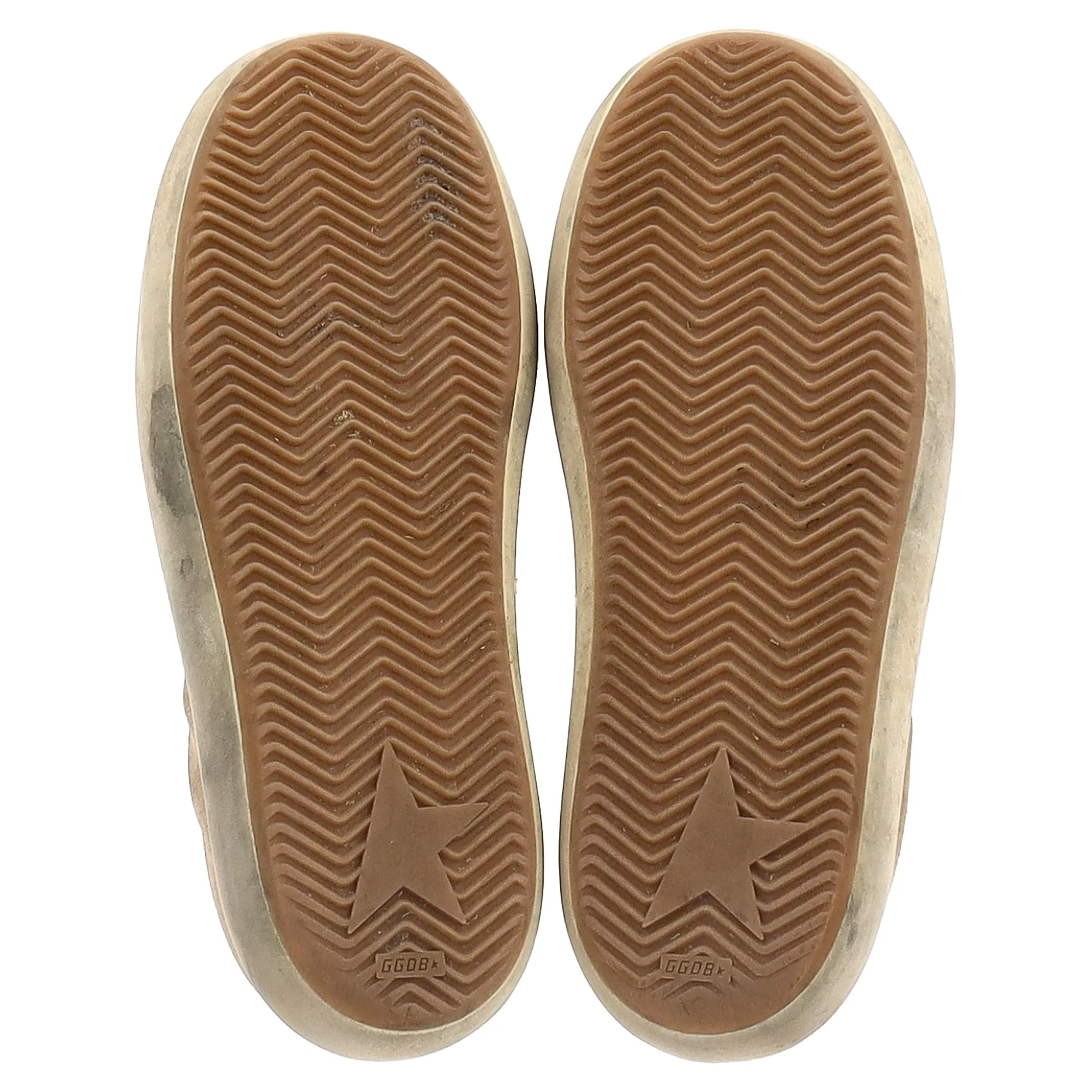 Golden Goose Space Star Sneakers in Brown Suede