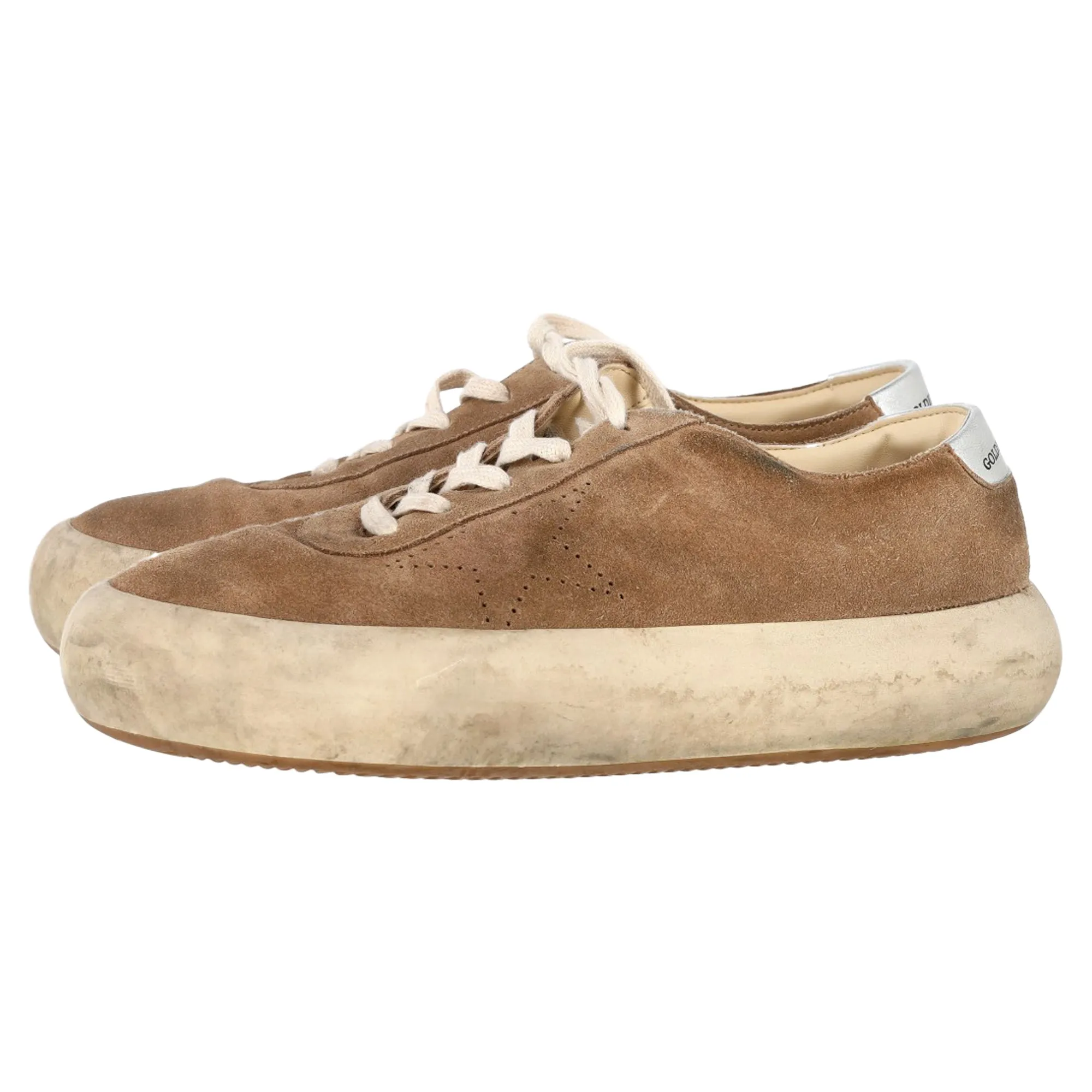 Golden Goose Space Star Sneakers in Brown Suede
