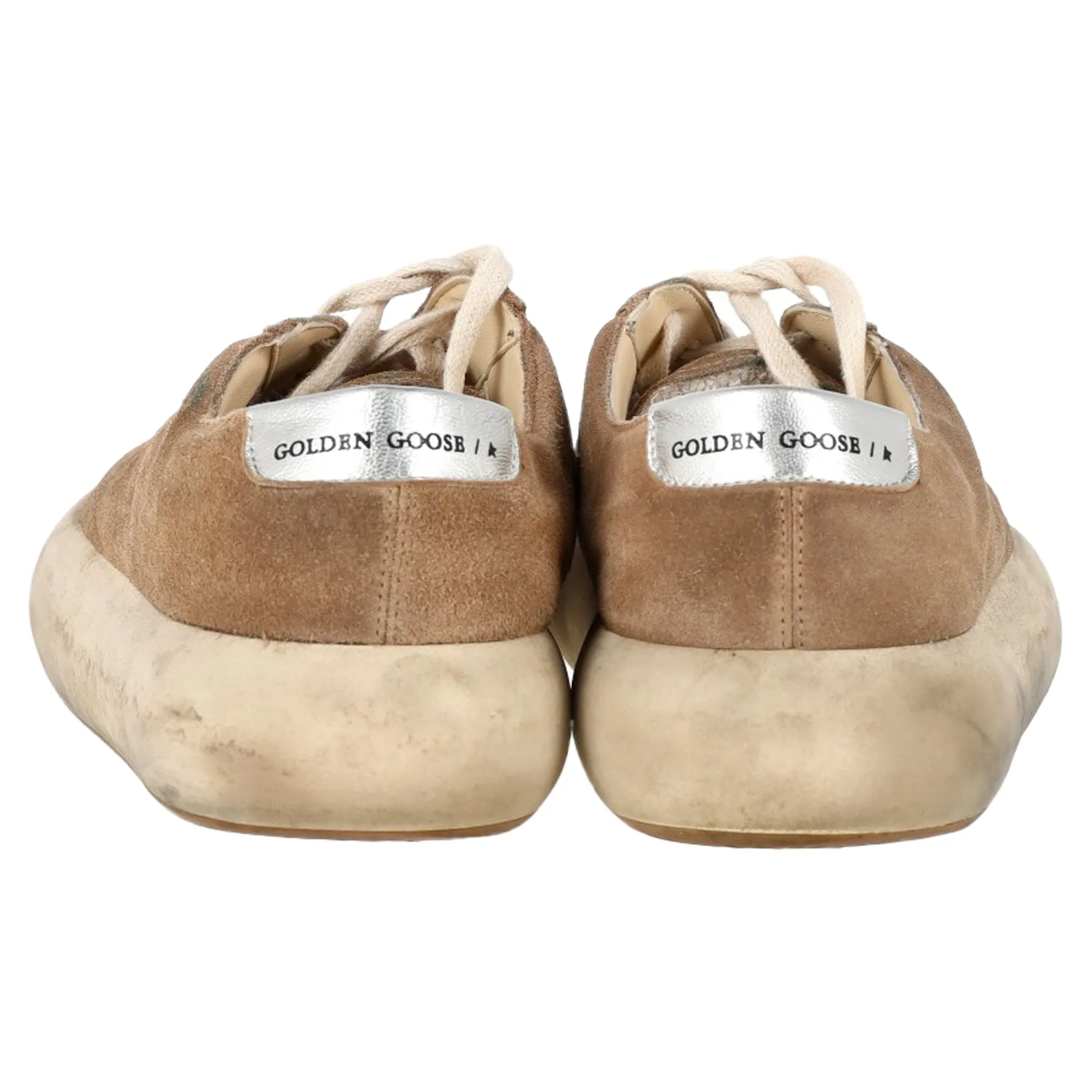 Golden Goose Space Star Sneakers in Brown Suede