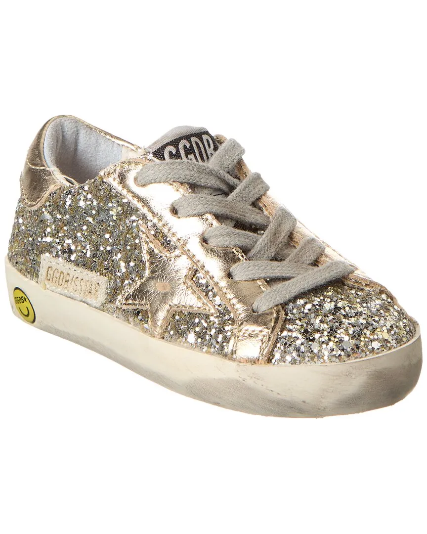Golden Goose Superstar Glitter & Leather Sneaker