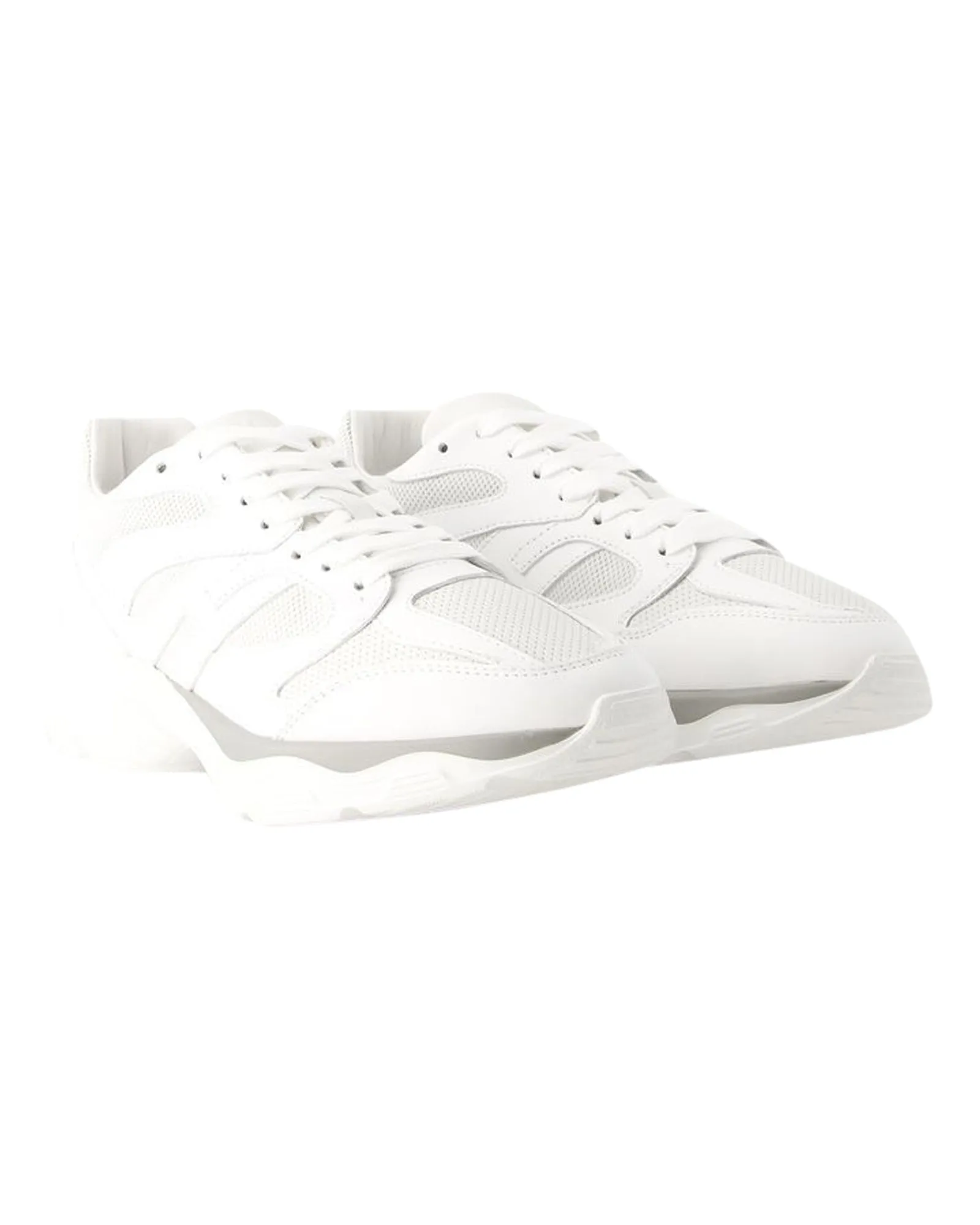 H Punzonato Sneakers - Hogan - Leather - White