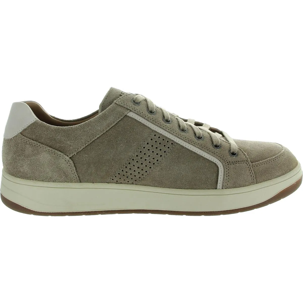Harrison Mens Perforated Suede Casual And Fashion Sneakers