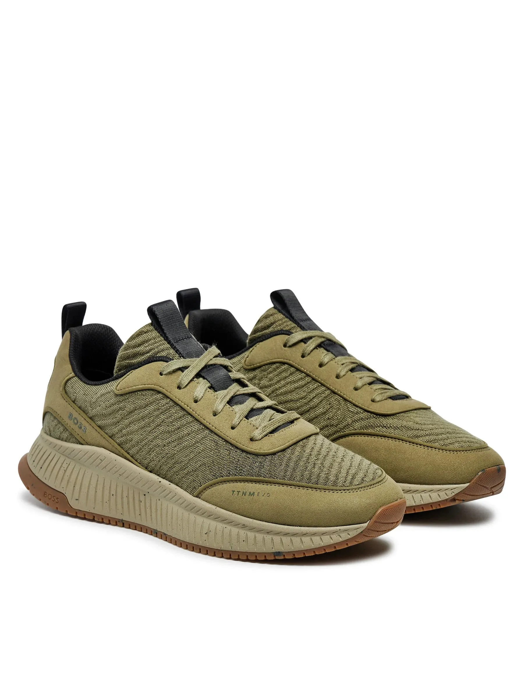Hugo Boss Men's Titanium Evo Running Sneakers, Dark Green