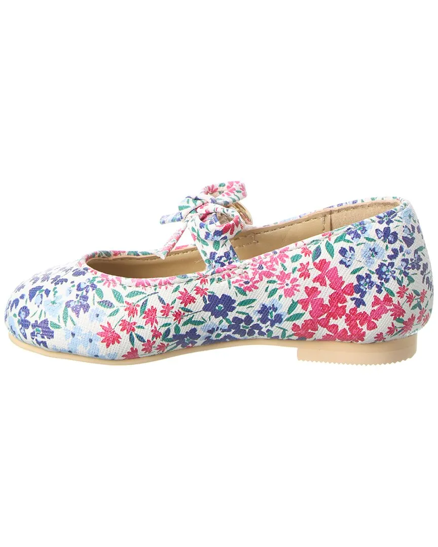 Janie and Jack Floral Bow Flat