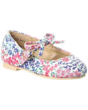 Janie and Jack Floral Bow Flat